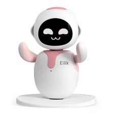 ENERGIZE LAB Eilik Pink - Touch Interactive Toys, Cute Robot Pets with...
