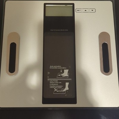 Body Fat Hydration Monitor Scale EF972, Silver/Black, Digital, Auto-activation