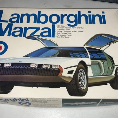VHTF Bandai Entex 1/20 Scale Lamborghini Marzal Vintage Plastic
