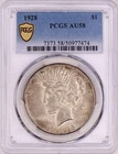 1928-P Peace Silver Dollar PCGS AU58 CAC - Fresh CAC! Nice Original Flashy Coin