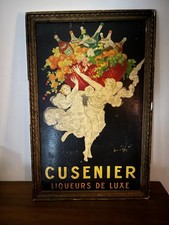 Pannonceau publicitaire encadré liqueurs Cusenier illustrée par Jean d'Ylen