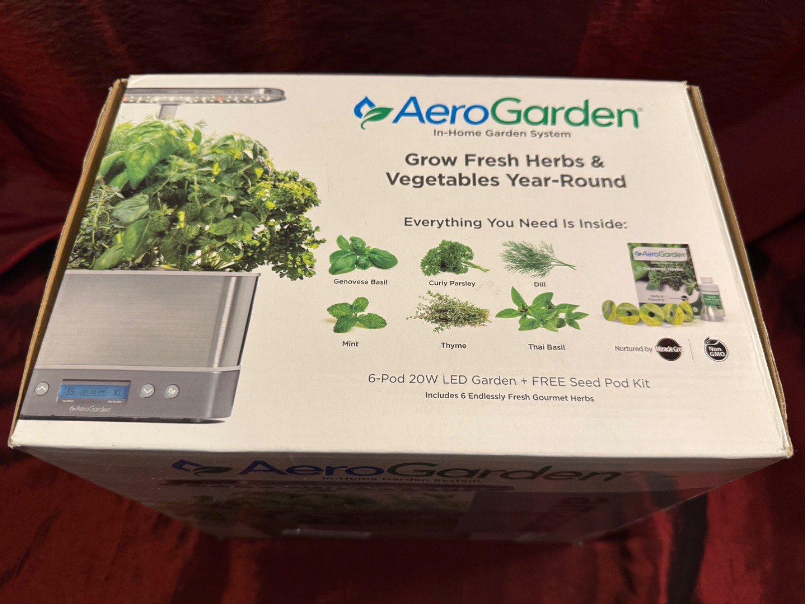 *Read* AeroGarden Harvest Elite Stainless Steel Seed Kit