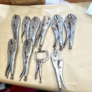 Mole Mole Grips 10pc 7in Steel Silver Locking Pliers Adjustable Screw vise grip