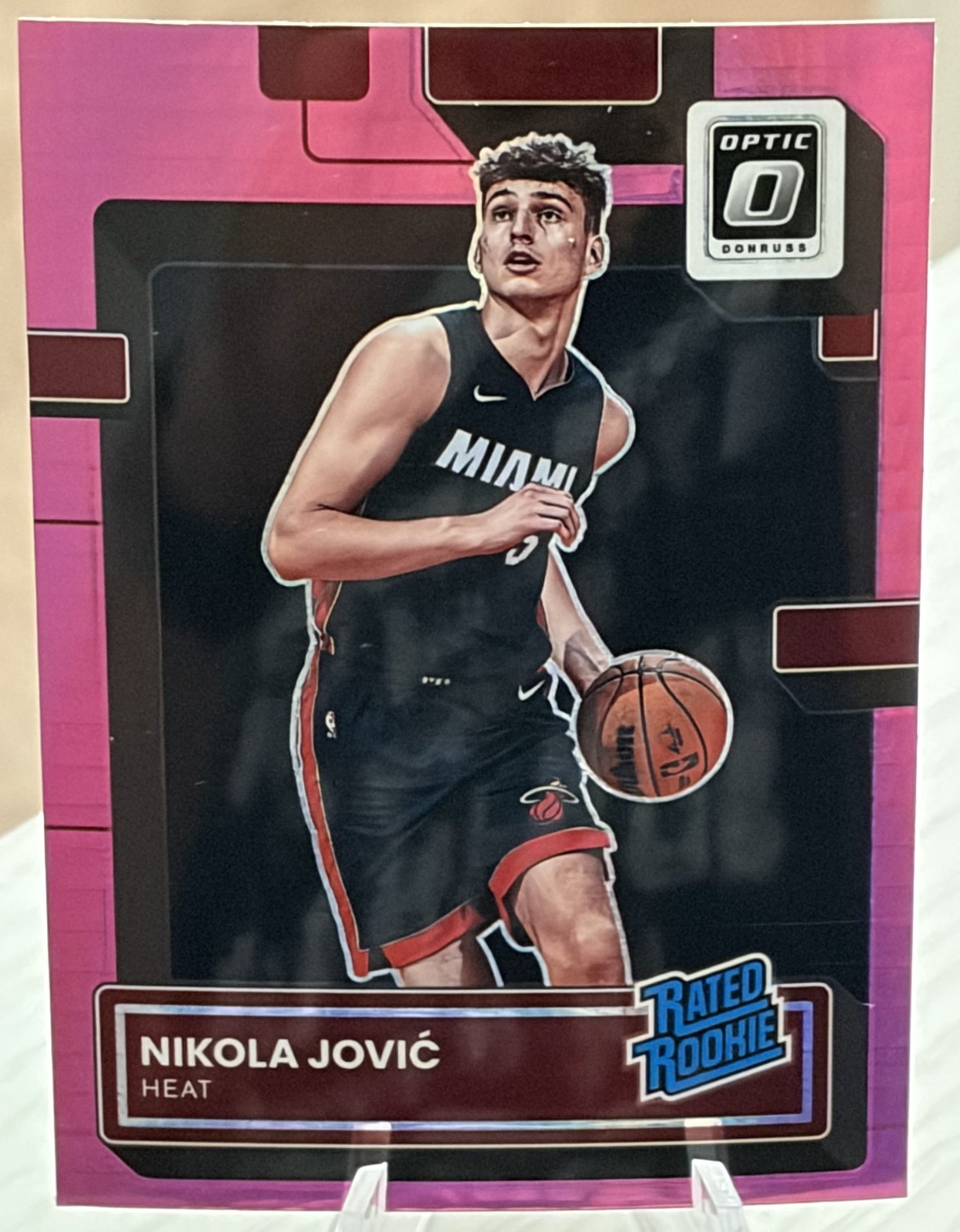 Nikola Jovic 2022-23 Donruss Optic RC #224 Rated Rookie Hyper Pink