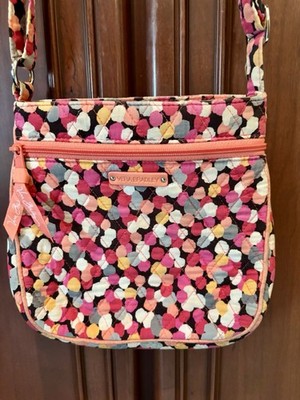 VERA BRADLEY PETITE  HIPSTER CROSSBODY IN PIXIE CONFETTI Pink Very Good!