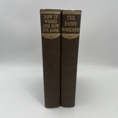  Vintage Engineering Books Ellison Hawks How It Works & Home Workshop Set