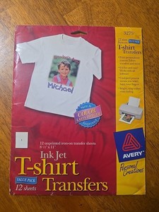 5 Sheets Unprinted Transfer Sheets 8 1/2 ×11 Ink Jet T-shirt Transfer Paper