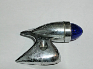 Vintage Harley Davidson Motorcycle Blue Tail Gunner Bullet Marker Light