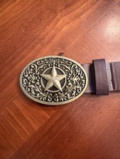 Texas State Star Belt Buckle