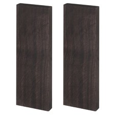 2PCS Knife Handle Material 4.7" &times; 1.6" &times; 0.4" Handle Scale, Blackwood