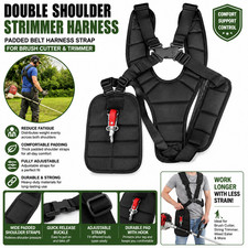Double Shoulder Strimmer Padded Belt Harness Strap For Brush Cutter Trimmer Us Double Shoulder Strimmer Padded Belt Harness Strap For Brush Cutter Trimmer Us
