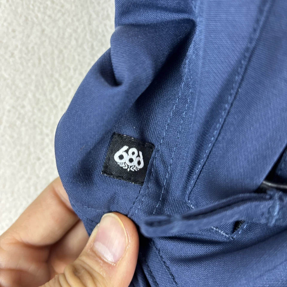 686 Мужские сноуборда изолированные брюки синий Sz M неверных 7K водонепроницаемый стандарт EUC - Изображение 4 из 4