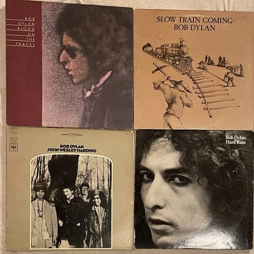 Bob Dylan Vinyl Record LP Lot Rock Blood on the Tracks Slow Train Coming