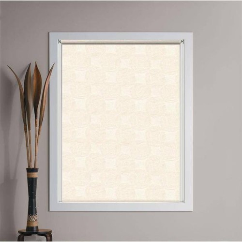 Vanilla Swirl Cordless Room Darkening Roller Shades 55.25 in. W x 72 in. L - 第 1/1 張圖片