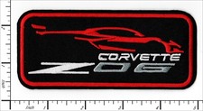 26 Pcs Embroidered Iron on patches Corvette Z06 Car Racing 121x54mm AP063cVL