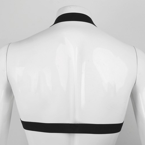 Damen Body Leder Harness Kette Quaste Brustgürtel Käfig BH Büste Goth Gürtel Club - Bild 63 von 63