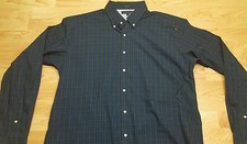 Tommy Hilfiger Blue Green Multicolored Regular Fit button up XLarge 17 36/37