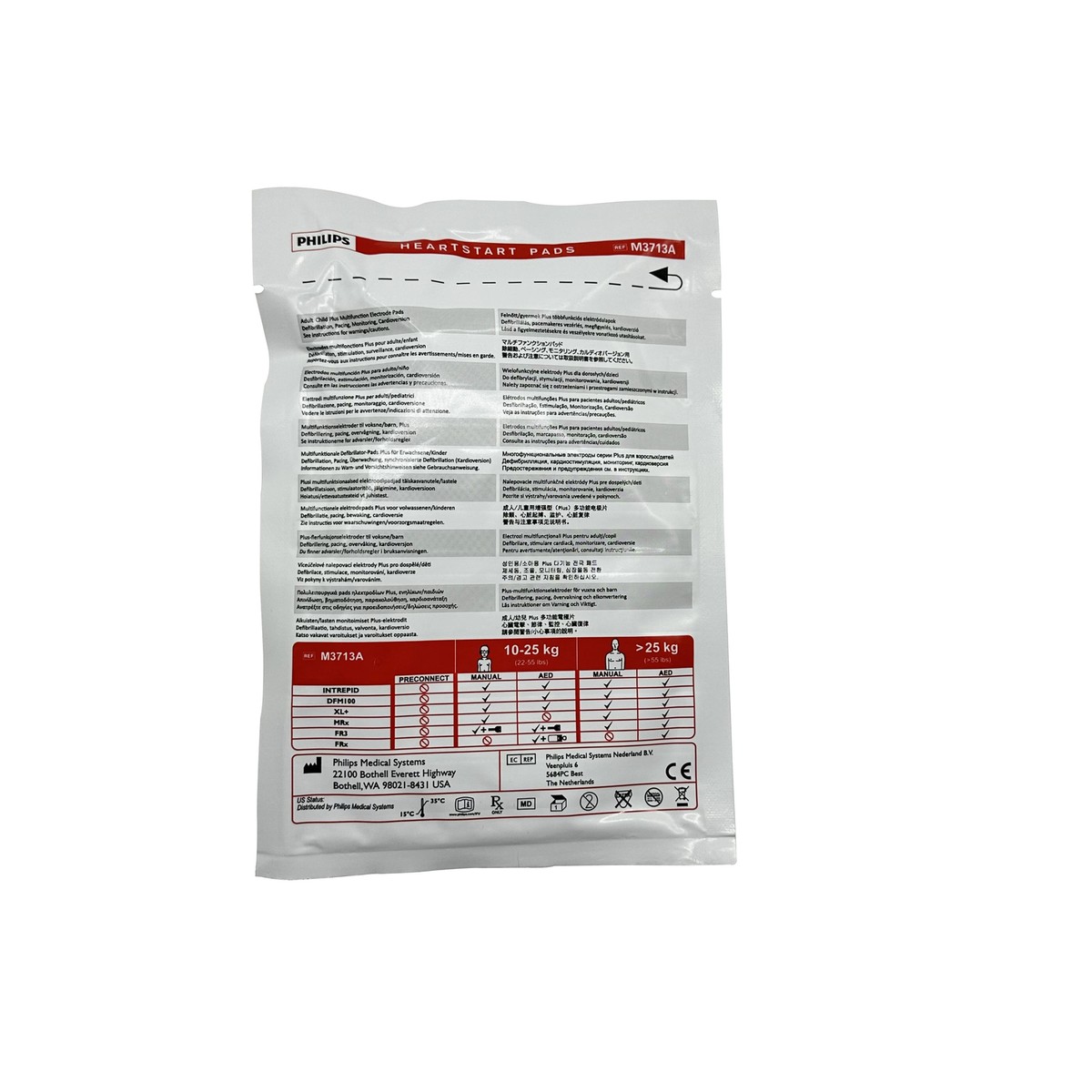 Électrodes M3713A Pour Défibrillateur Philips HeartStart FR2 FR2+ FR3 - Usage Clinique