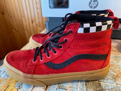 red vans gum bottom