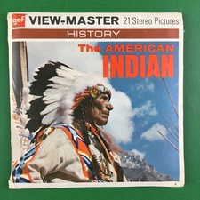 Vintage 1957-58 View-Master Packet, The American Indian B-725 - Complete