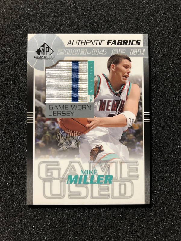 2003-2004 Upper Deck SP MIKE MILLER #MM-J Insert GAME-USED JERSEY CARD