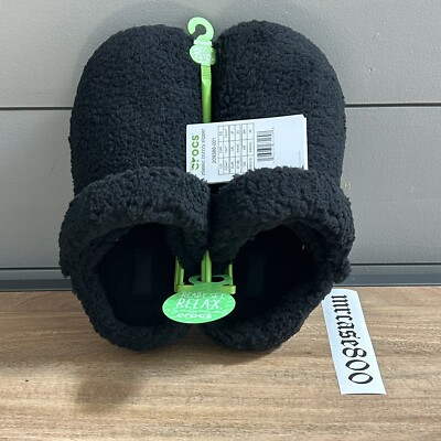 Crocs Classic Cozzzy Slipper Black Unisex M5/W7 New | eBay