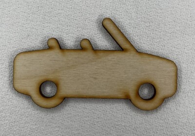 Custom Laser Cut Unfinished Car Vehicle Automobile Shape Wood Cutouts