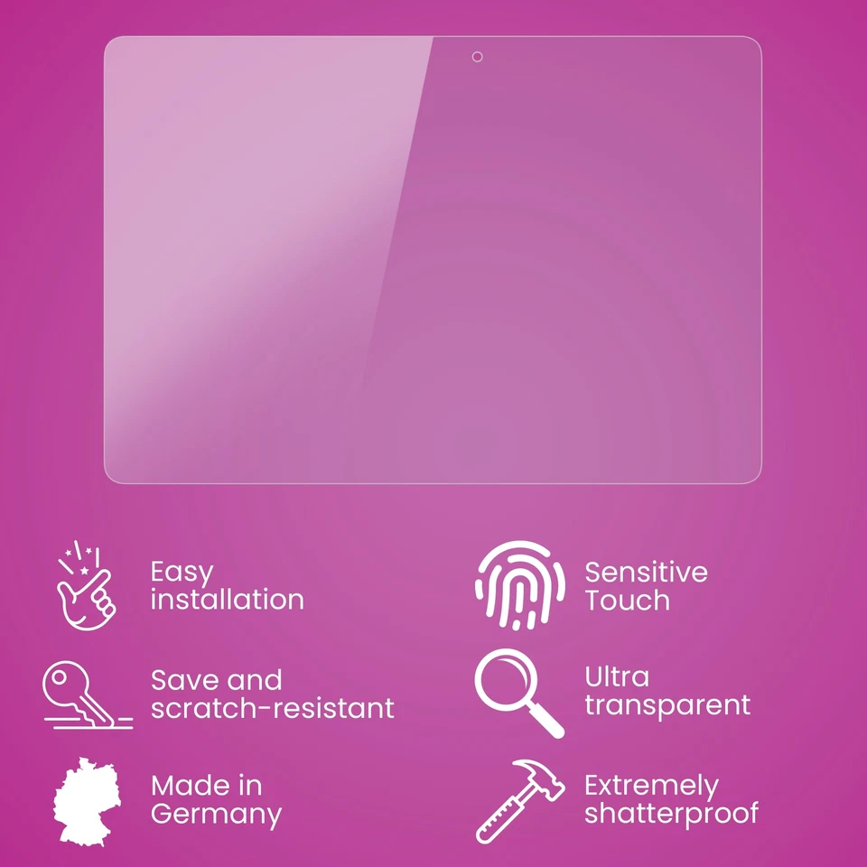 atFoliX Glass Protector for Asus MeMO Pad FHD 10 9H Hybrid-Glass - Image 3 of 4