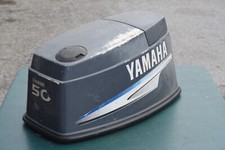 50 hp Yamaha  cowl 89-94 blue stripe Two Stroke