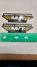 Set of 2 Mickey Thompson Tires & Wheels OEM decals GLOSS Drag Racing, off road