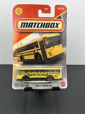 Matchbox 2025 Mainline MBX EV School Bus Yellow #123