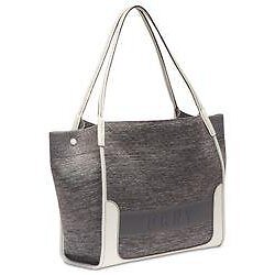 DKNY Gray Marled Ebony Knitted Large EW Top Handle Tote Handbag - Picture 5 of 11
