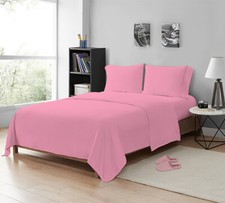 Luxury Flat Sheet Egyptian Cotton 200TC Bed Sheets Single Double King Super King
