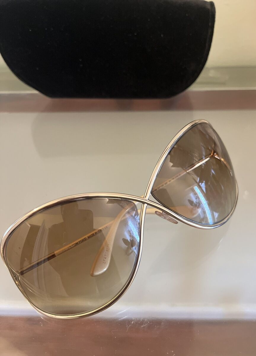TOM FORD Miranda Sunglasses TF 130 Rose Gold Metal Frame TOM FORD Miranda Sunglasses TF 130 Rose Gold Metal Frame