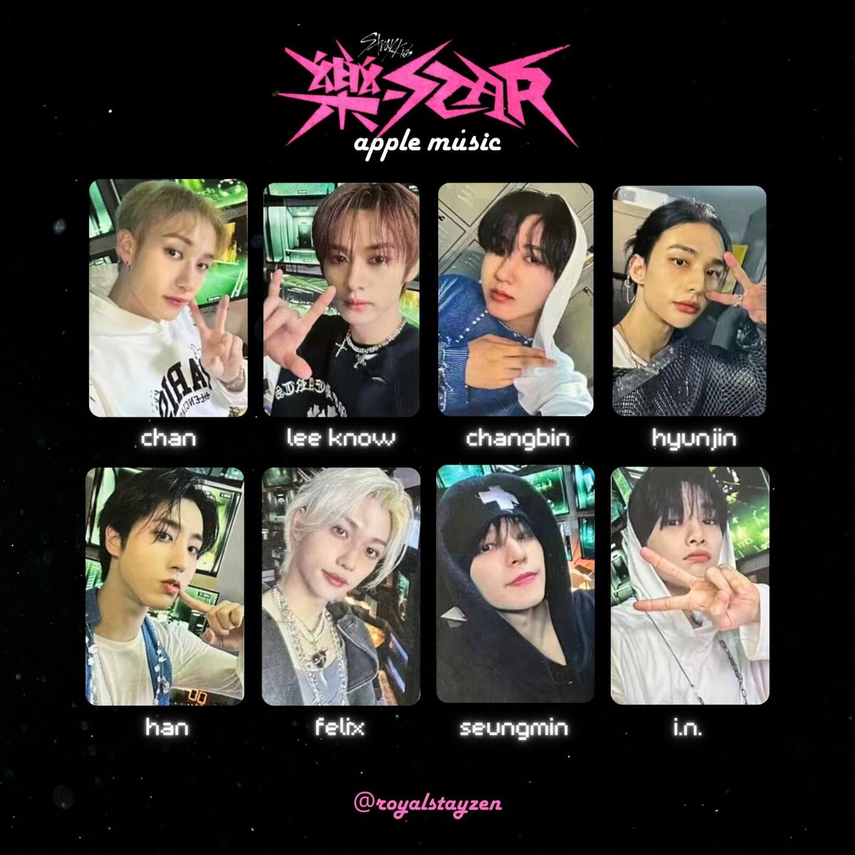 STRAY KIDS x ROCK STAR (樂-STAR) POB YES24 JYPSHOP WITHMUU STRAY KIDS x ROCK STAR (樂-STAR) POB YES24 JYPSHOP WITHMUU