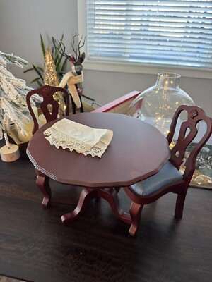 Pleasant Company American Girl Doll Felicity Tilt-Top Table Chair Set  Retired