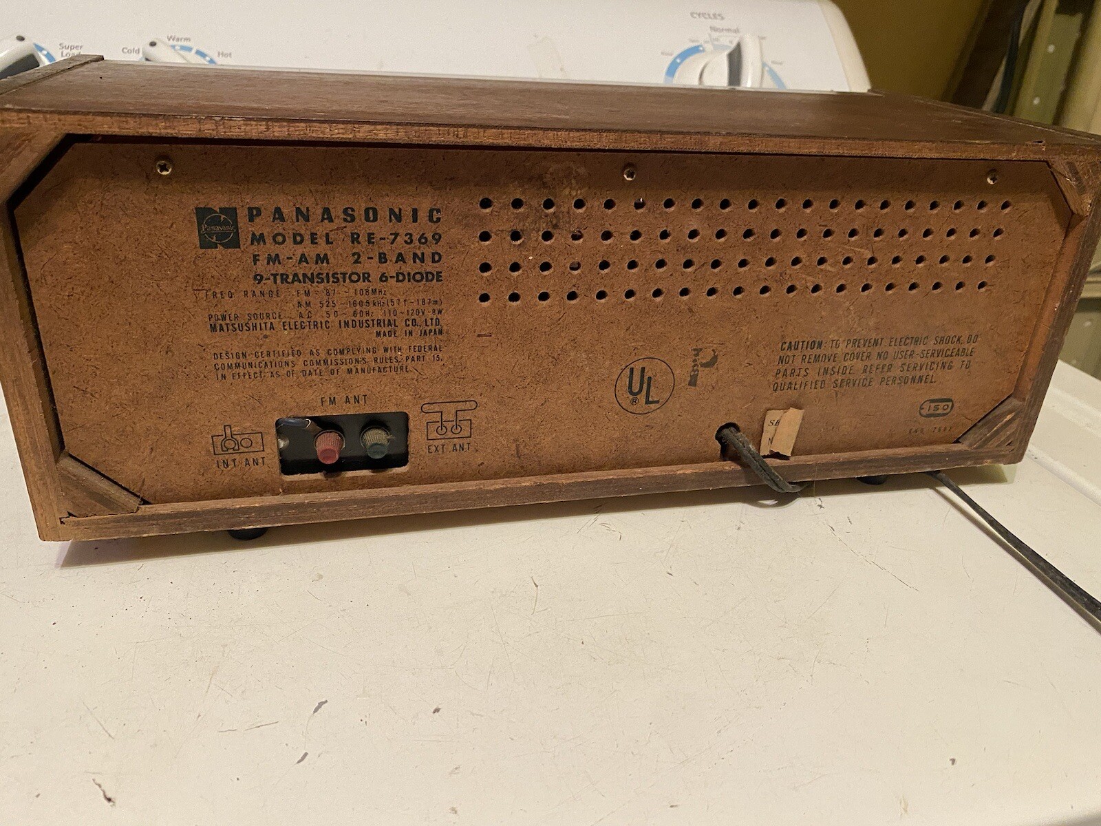 Vintage Panasonic RE-7369 Transistor AM/FM Radio, Wood Grain, Japan | eBay
