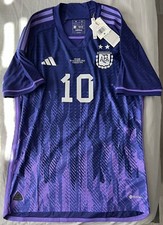 2022 BNWT adidas Argentina Away Authentic Player Issue M Messi vs Poland HB9657