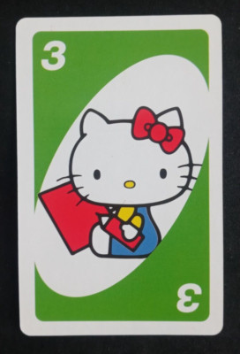2012 Hello Kitty Uno Card Green #3