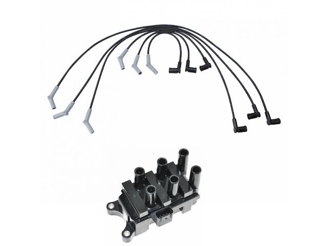 Ignition Coil and Spark Plug Wire Set fits E150 Econoline Club Wagon 42MZPT