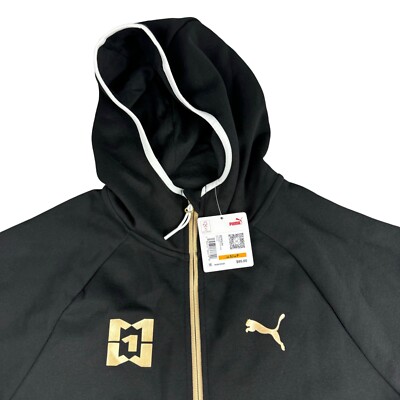 PUMA Jacket Men's Small Black Mikey X Dime Full Zip Casual Drycell Long Sleeve
