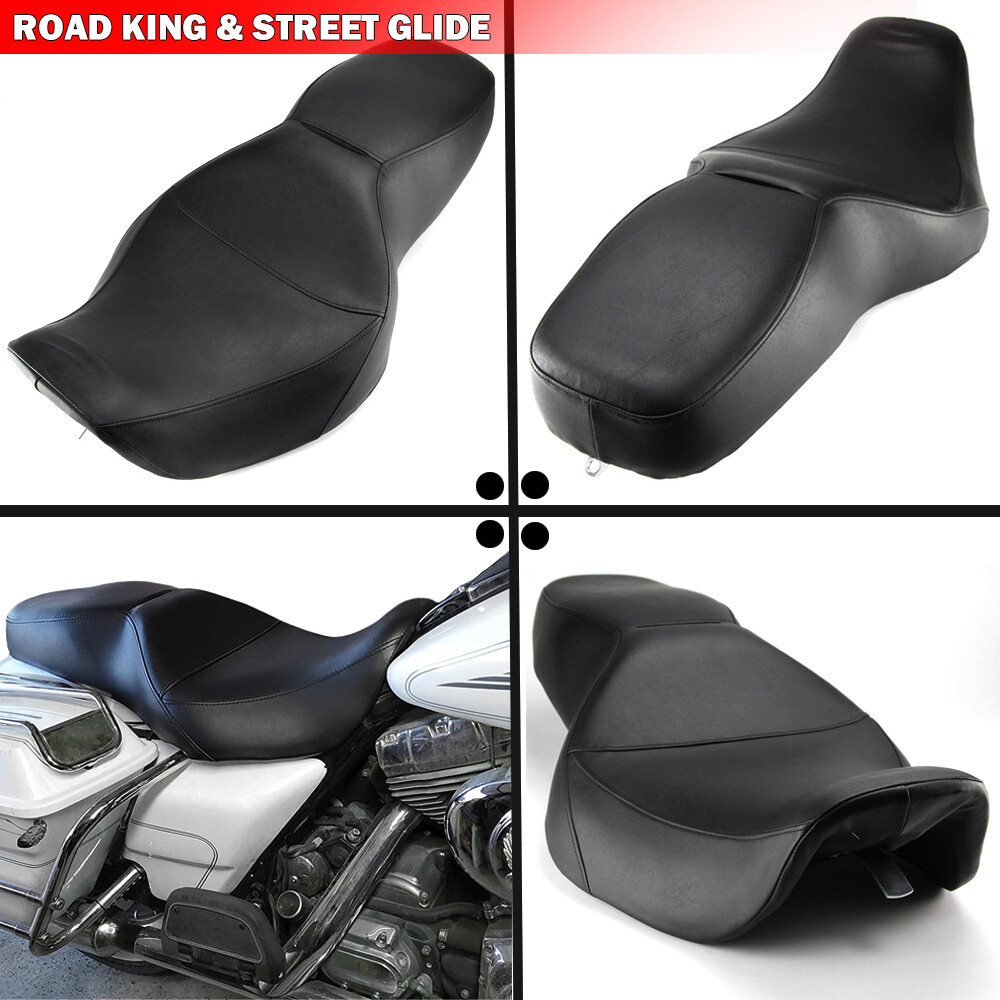 Low-Profile Passenger Seat For Harley Road King 1997-2007 Street