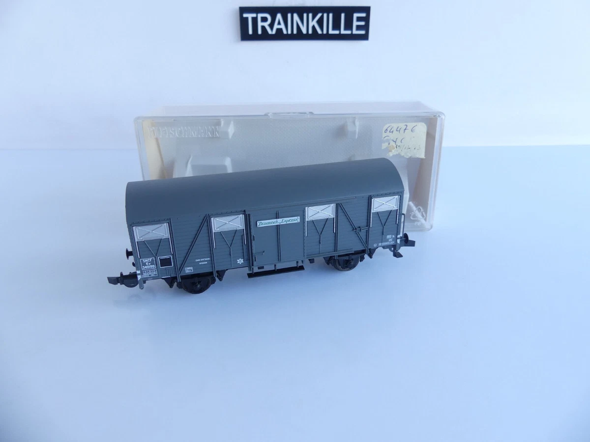 Lot De 4 Wagons HO Fleischmann/Roco - Porteurs De Grumes Et Tombereau - Occasion