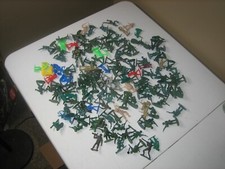 LOT OF VARIOUS OLDER CHINA TOY SOLDIERS, INDIANS  COWBOYS