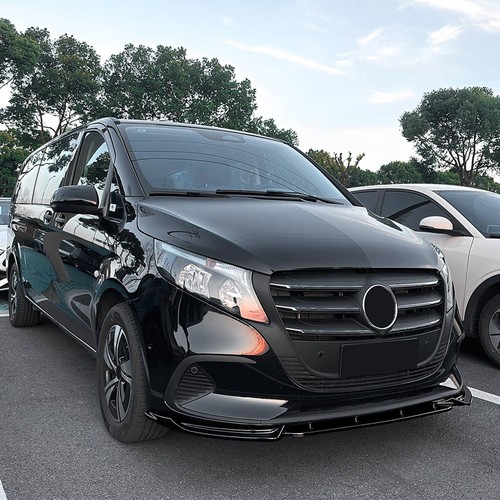 Front Bumper Lower Spoiler Lip Kit For Mercedes Benz V Class W447 2024-2025 - Picture 5 of 8
