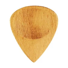 Light Steamed Beech Wood Guitar Pick - 3.0 mm - 351 Groove - Handmade Plectrum