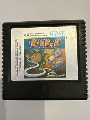 Vintage Atari 5200 Dig Dug system Video Game Cartridge Tested & Works