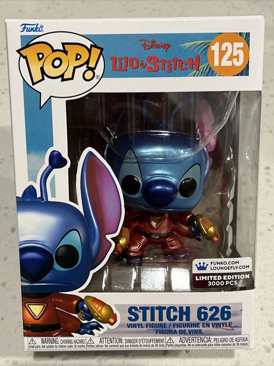 😮 Funko POP Stitch 626 #125 Disney Lilo & Stitch Metallic LE 3000