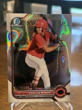 2022 Bowman Chrome 1st Prospect Braylin Minier Lava Refractor #d/399 REDS🔥📈