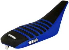 Yamaha Raptor 350 Gripper  Seat Cover 2004 - 2018 BLUE / BLACK / BLUE RIBS #242